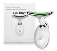 7-in-1 LED Facial Sculpting Device, with 3 Functional Modes, Featuring microcurrent, Radio Frequency, and hot Functions for Facial Contour Lifting, Wrinkle Elimination, and Skin Tightening.