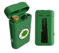 7-in-1 Pocket Golf Tool Organizer Case with Magnetic Lid-Lucky 4 Leaf Clover, Portable Golf Accessories Organizer Case for Tees Markers and Groove Cleaner, Ideal Golfer Gift for Men (1pc)
