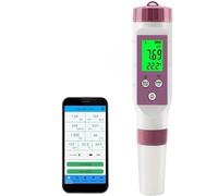 7-In-1 Smart Ph Meter, Multi-function Water Tester with Mobile App Control, Measures Ph/ec/tds/orp/salinity/temp/sg, Data Storage & Backlight for Home Use