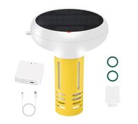 7-in-1 Smart Pool Water Quality Monitor for Tuya App - WiFi pH Salt ORP Tester with Real-Time Data & Alerts for Swimming Pools Spas Hot Tubs(C)