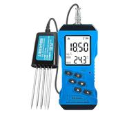 7 In 1 Soil Tester, Digital PH Meter with LCD Backlit Display, Measures NPK, Ground Dirt Earth Acidity Salinity, Temperature and Humidity Nutrients Analysis, for Gardening Agriculture, Petrochemical