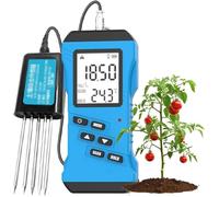 7 In 1 Soil Tester, High Accuracy Nitrogen, Phosphorus, Potassium NPK PH Moisture EC Temperature Meter With LCD Display, For Soil Fertility Plant Health Monitoring