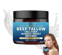7 in 1 Tallow Moisturizer, Grass-Fed Tallow and Manuka Honey Lip Balm, Tallow Collagen Honey Beeswax, For Face and Body, Suitable for All Skin Types, Organic Tallow Skin Care