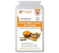 Organic Turmeric Curcumin 720mg - 120 Capsules | Organic Turmeric and Black Pepper Capsules High Strength | Vegan & Vegetarian Turmeric Supplements | Certified Organic by Soil Association by Prowise