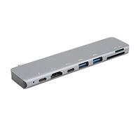 7 in 1 USB 3.0 Hub, Type C Hub for Laptops, USB C Multiport Adapter with Card Reader,PD Fast Charging, 4K HDMI, USB Splitter Charging Hub for PC Flash Drive Mobile HDD