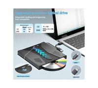 7 in 1 USB 3.0 Type C External CD DVD Optical Drive DVD Player Burner Reader Multifunction Drive for Windows PC Laptop