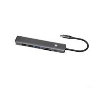 7-in-1 USB C Hub,Aluminum 4K Card Reader,for Laptop Tablet Data Transfer(Seven-in-one)