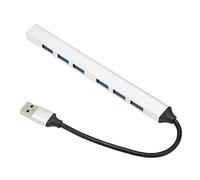 7 in 1 USB3.0 Hub, USB Docking Station with 7 Ports, USB3.0 Splitter for OS X Linux Chrome OS, Plug and Play Aluminum Alloy USB Hub Adapter for Laptop Desktop