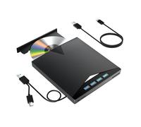 7-in-1 USB3.0 Type-C Portable External DVD CD +/-RW Burner Reader Drive with SD TF Card Reader USB