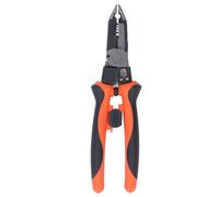 7 in 1 Wire Stripper Multifunctional Plier, Electrician Tool for Clamping Unscrewing Stripping Cutting Breaking Splitting Crimping, Sturdy Steel Wire Cutter with Ergonomic Handle f