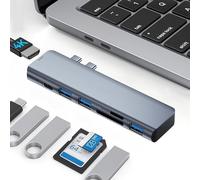 7-in-2 USB-C Hub for MacBook: 4K HDMI, Thunderbolt 4 Compatible, 100W Charging, 40Gbps Data, SD/microSD for MacBook Air/Pro M Series & More