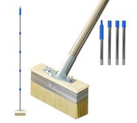 7 In Decking Paint Brush with 135cm Long Handle, Professional Deck Stain Applicator Fence Paints Brush, Garden Oil Stains Woodstains Tool for Wood, Furniture Painting, Deck Coatings, Wall, Oils