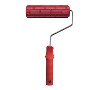 7 in Pattern Paint Roller Draw Rubber Construction Tool Portable Embossing Cylinder Stamp Decorative Brush Imitate Art Roller Cart Tool Organizer Texture for Wall Imitation Brick Pattern Art Paint