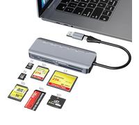 7 in1 Memory Stick Pro Duo Card Reader, USB-C Multi Card Reader for SD/TF/CF/MS/XD Card, SD Card Reader for iPhone, Tablet, Laptop, Windows, Linux, Android, Camera, Game Track Camera