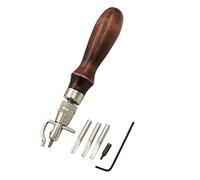 7 in1 Stitching Groover Creaser Beveller Leather Craft Edge Tool Adjustable
