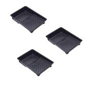 7 Inch 100% Recycled Plastic Paint Roller Tray With Textured Anti-Skid Grip, Ideal For Trade & DIY Rollers Up To 7" Wide and All Types Of Paint, Varnish, Woodstain Pack of 3