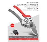 (7 inch 1022) AIRAJ 7/8in New Pruning Shears Bonsai Graft Garden Shears Stainless Steel Pruning Scissors Cut 30mm Thick Branches and PVC Pipes