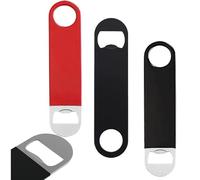 7 inch 3 Pack Bartender Bottle Openers, Beer Bottle Openers - Rubber Coated Grip for Easy Beer Opening:Rubber Coated, Stainless Steel.