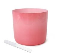 7 Inch A Note Red Crystal Singing Bowl for Yoga Meditation Sound Healing Cosmic Light Alchemy Includes Striker & O ring
