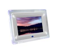 7-inch Acrylic Digital Photo Frame with Light Strip, 16:9 Full HD IPS Screen, Automatic Rotation, Suitable for Multiple Scenes