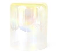 7 Inch Alchemy Crystal Singing Bowl, 432HZ Quartz Chakra Bowl, Clear Gradient Yellow, For Yoga Meditation & Sound Healing, With Free Acrylic Striker & O-ring(B Note)