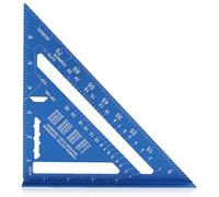 7 Inch Aluminium Speed Square, Precision Set Square for Carpentry and Roofing, Multifunctional Carpenters Square,Durable Aluminium Alloy Rafter Layout Tool for Woodworking and DIY