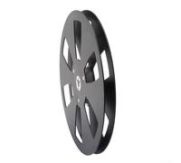 7-Inch Aluminum Empty Open Reel for Sound Tape Cassette Machines - 6-Hole Unwinder Spool Compatible with Studer, TEAC, Nagras & Other Professional A(Black)