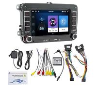 7 Inch Android 12 Car Stereo for Volkswagen VW Golf Polo Passat - 2GB RAM 64GB ROM, Bluetooth Radio with Touchscreen, Compatible with Wireless Apple CarPlay & Android Auto, GPS, WiFi, FM USB