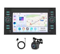 7 inch Android 13 Car Radio for Ford Transit MK7 2005-2014 Head Unit, 4+64G Touch Screen Stereo 2005-2008 for Ford Focus MK2 Radio Upgrade Stereo GPS Sat Nav Unit 2 Din Carplay Android Backup Camera
