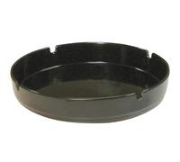 Beaumont Black Plastic Ashtray 177mm (10 Pack) - Shatterproof, Easy to Empty, Ideal for Bars, Restaurants, Pubs