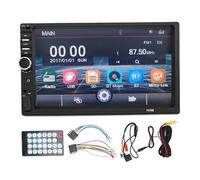 7 Inch Car Audio Player MP5 Multimedia Receiver with High Definition TFT Touch Screen, Bluetooth Hands Free Calling, FM Radio, Rear View Camera Support, AUX USB Input Replacement for