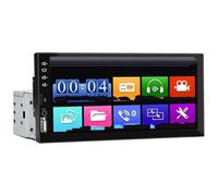 7 Inch Car Radio 1 Din MP5 Player Touch Screen Multimedia FM ISO Power Aux Input Bluetooth USB Universal Autoradio Parking Camera(With 8 LED Camera)