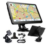7 Inch Car Sat Nav for UK Europe GPS Navigator for HGV Van | FM Transmitter, Free Map Updates, Speed Camera Alerts, Voice Guidance, UK Postcode Search(16+256G-A)