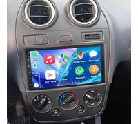 7 Inch Car Stereo for Ford Fiesta MK5 2005-2008 with Wireless Carplay Android Auto, 2 Din Touchscreen Android 14 Car Radio Receiver Head Unit Support Bluetooth GPS FM BT EQ SWC Backup Camera, 2G+32G