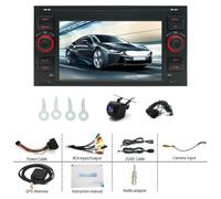 7 Inch Car Stereo for Ford Kuga MK1 2008 2009 2010 2011 2012 with Carplay/Android Auto,GPS Sat Nav WiFi Bluetooth RDS DAB+ SWC AHD Backup Camera Mic,4+64G