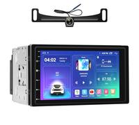 7 Inch Car Stereo with Wireless Apple CarPlay,Double Din Car Radio Androdi Auto,Bluetooth,IPS 1280 * 720 Display,FM Radio, Backup Camera,Online Navigation,Stereo Receivers (7-Inch)