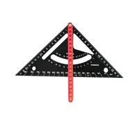 7 inch Carpenter Square Triangle Ruler Aluminum Alloy Double Scale Metric Imperial Layout Tool for Woodworking Construction