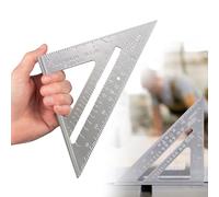 7 Inch Carpenters-Square-Aluminium Speed Square - Versatile Set Alloy Square Multi-Functional Carpenter's Tool, Suitable for Engineers, Home Builders, Roofing and Windows