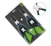7-Inch Circlip Pliers Set with Comfortable Grip for Internal and External Snap for Ring Removal, Straight and Bent Jaw, 4-Piece