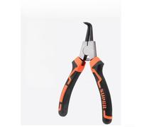 7 Inch Circlip Pliers with Straight and Bent Tips, Spring-Loaded Internal External Snap Ring Pliers, Ergonomic Two-Color Handle Alloy Steel Tool for Auto Repair(D)