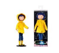 7-Inch Coraline Bendy Fashion Doll in Raincoat & Boots - Removable Clothes Figure Gift