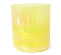 7 Inch Crystal Singing Bowl, for Yoga Meditation & Sound Healing, 432Hz Quartz Chakra Bowl, with Acrylic Striker & O-Ring, Gradient Yellow(E Note)