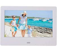 7-inch Digital Photo Frame, High-Definition LED Screen, Clear Image, Multi-Functional Electronic Photo Frame for Home Use (White 8 inches)