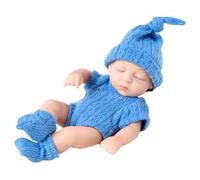 7-inch Full Body Silicone Reborn Doll - Decorative Figure with Movable Joints and Silicone Skin, Ideal for Room Decor