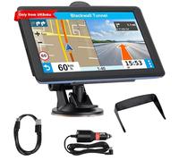 7 Inch GPS Sat Nav for Truck Car RV - Offline Navigation, 2025 UK & Europe Maps, 16GB, HD Touchscreen, Voice Guidance, Type-C, Speed Camera Alerts, Free Lifetime Updates