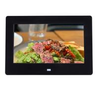 7-Inch High-Definition Digital Photo Frame, 1024X600 Resolution, Multi-Functional Electronic Photo Album, Available In Black And White. (Black)
