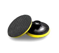 7 Inch Hook & Loop Backing Pad Polishing Pad Disc Orbital Sander, M16 Angle Grinder Electric Drill Adapter, Yellow, 2 Pcs
