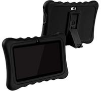 7 Inch Kids Tablet Cases Shockproof Silicone Cover for Dragon Touch Y88X Plus Y88X Pro/Haehne/YUNTAB Q88/ZONKO/Tagital T7K/Contixo/iRULU X37/SIXGO/INONI/LAMZIEN/Dasuy/CARRVAS Kids Tablet (Black)