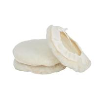 7 Inch Lamb Wool Buffing Pad for Car Polishing, 180mm Rotary Buffer Wheel Compatible with Pneumatic Electric Polishers, Washable & Pre-Washed for Automotive Marine Coatings (3 Pack)