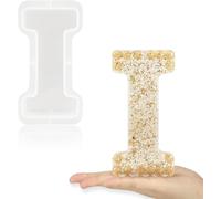 7 Inch Large Letter Molds for Resin, 3D A Capital Alphabet Epoxy Resin Mold, A to Z Thick Resin Letter Molds for Making Letters, Word Sign Art, DIY Crafts, Making Cake, Party Home Decor